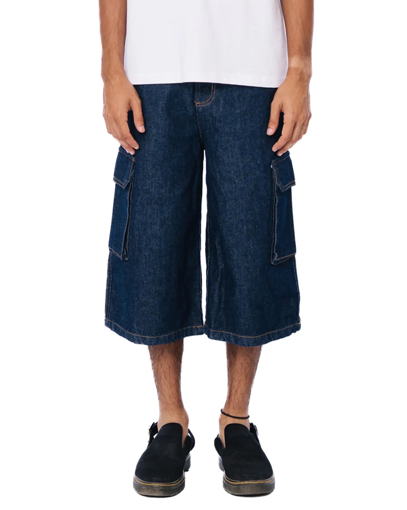 Naqees Bit Blues Denim Shorts