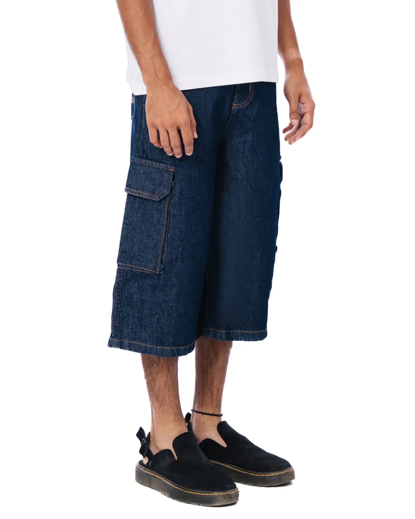 Naqees Bit Blues Denim Shorts
