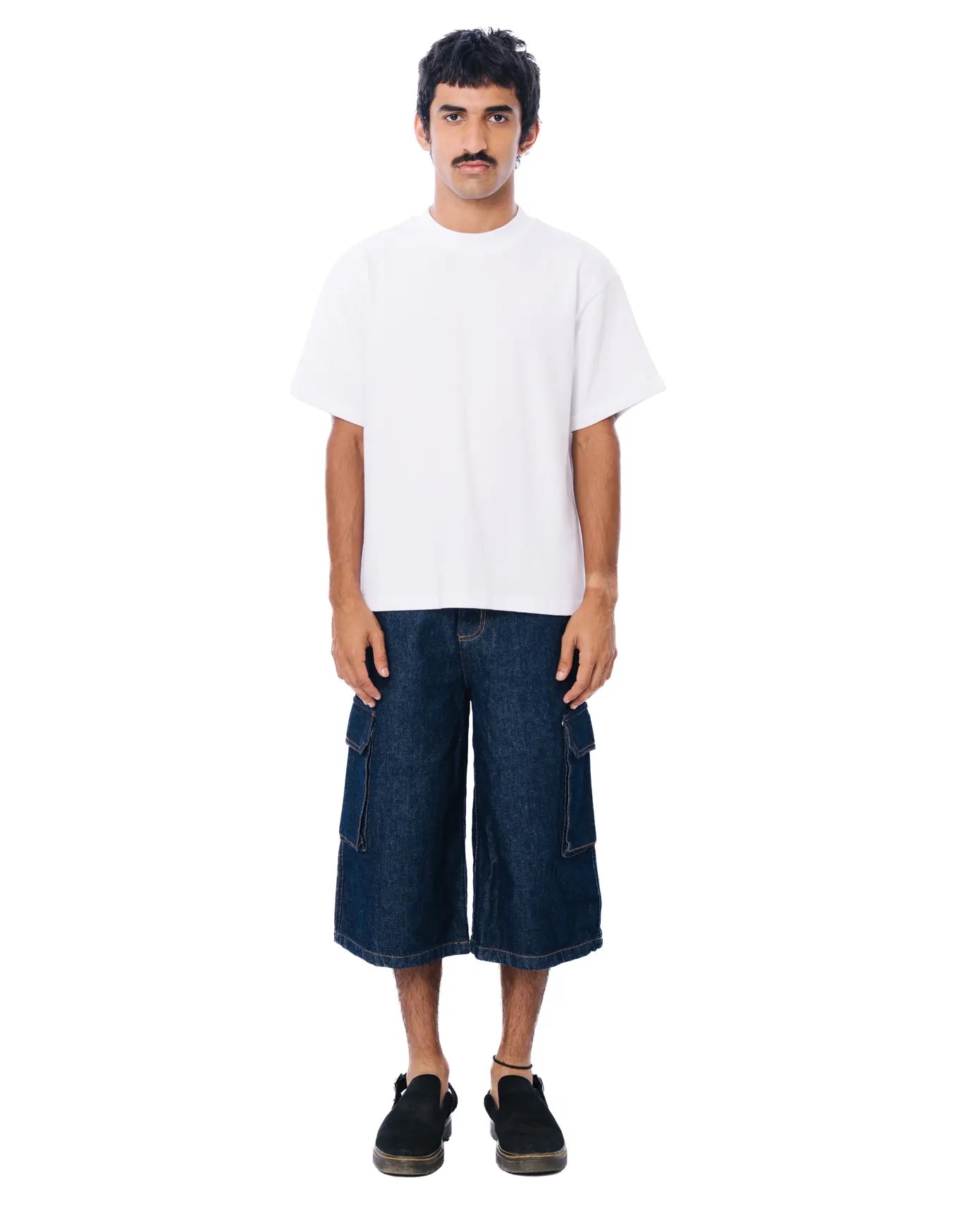 Naqees Bit Blues Denim Shorts