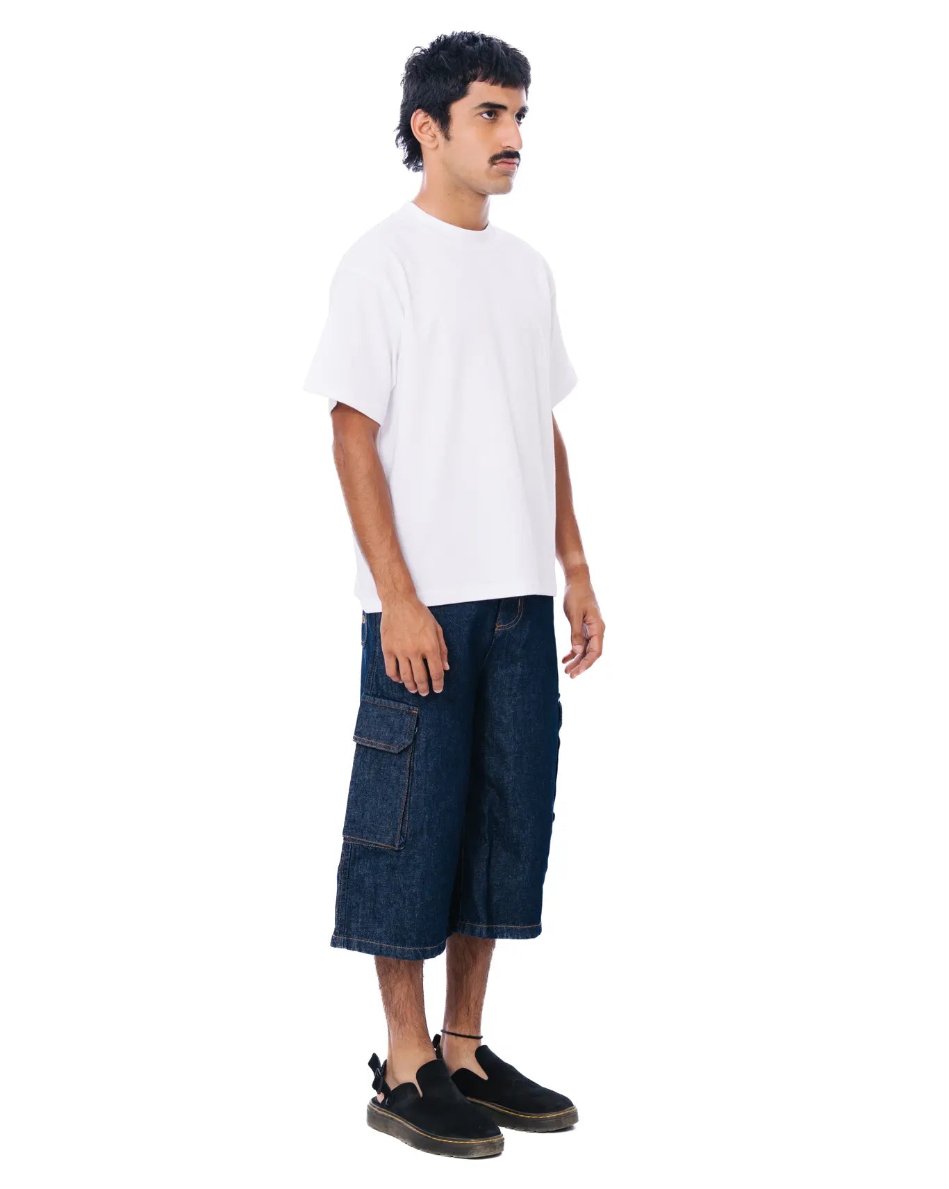 Naqees Bit Blues Denim Shorts