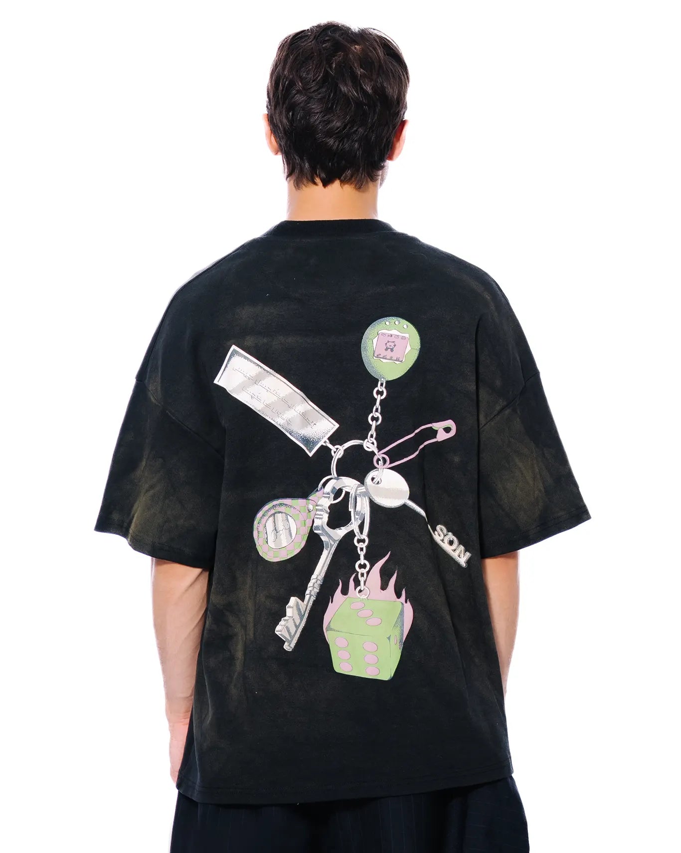 Naqees Black Keyring Fade T-Shirt Cult Karachi