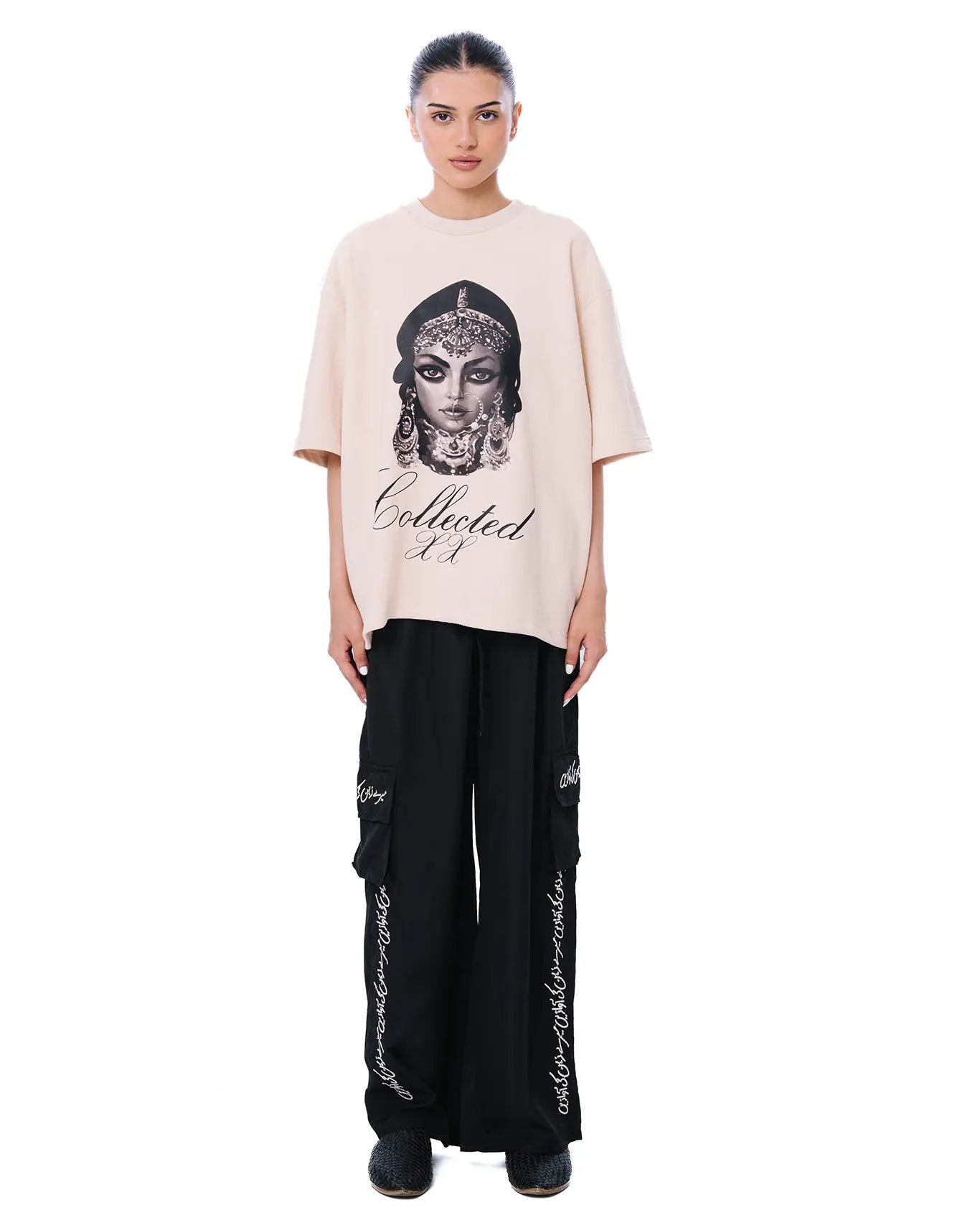 Naqees Black Parachute Trousers Cult Store