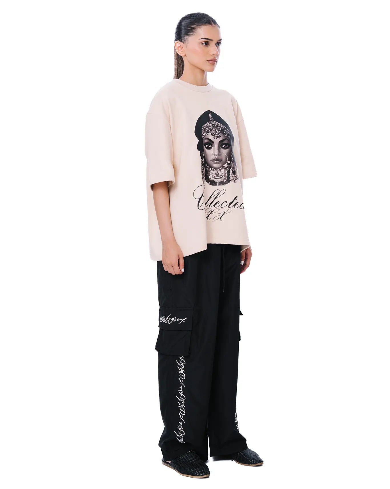 Naqees Black Parachute Trousers Cult Store