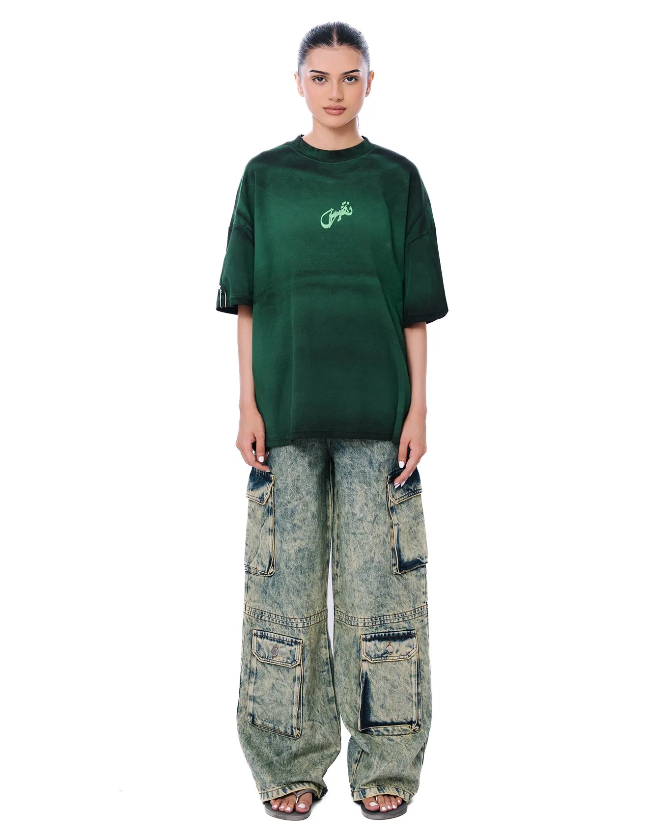 Naqees Black Keyring Green T-Shirt - CULT - haider