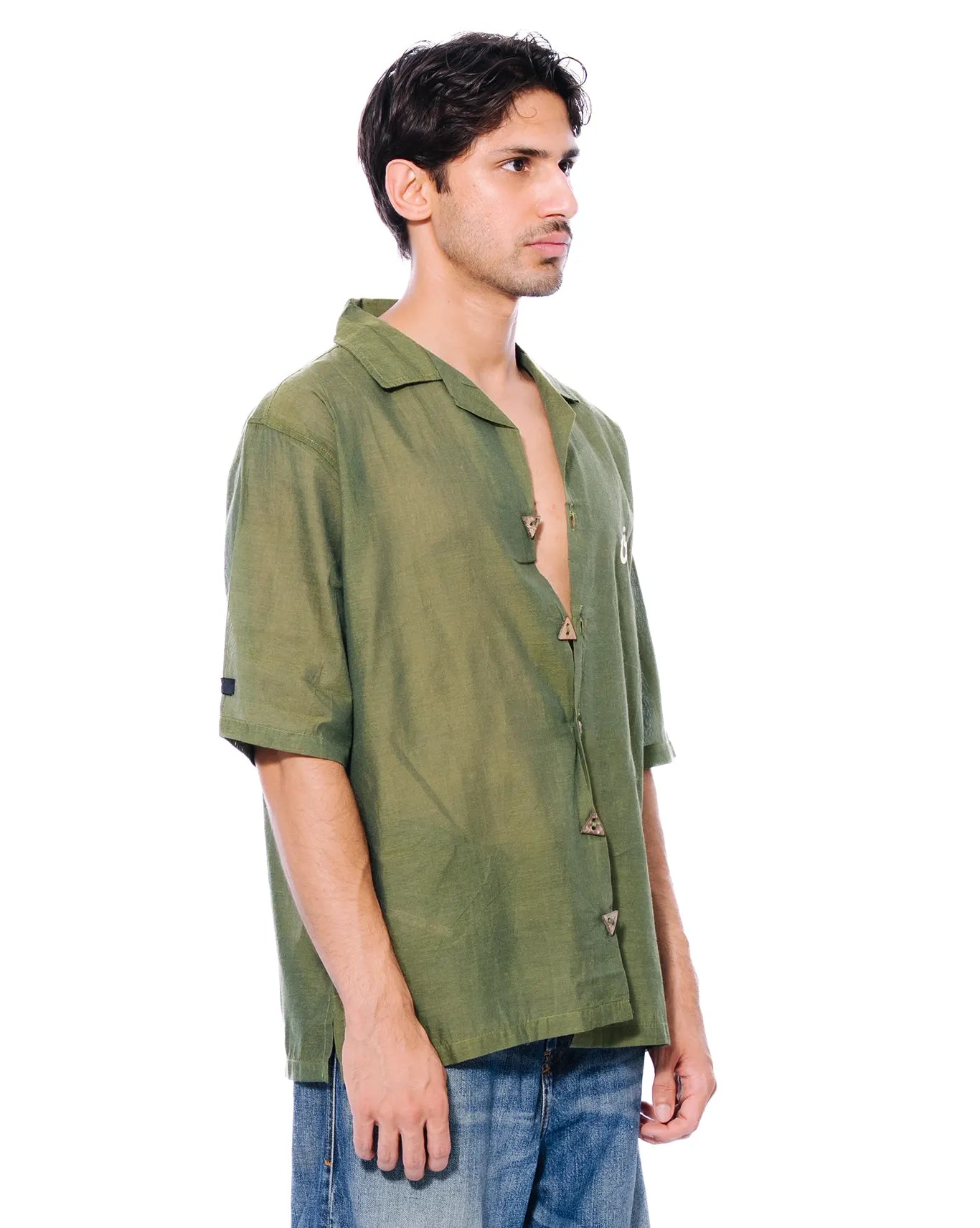 Naqees Mehndi Button Down Shirt Cult Store PK