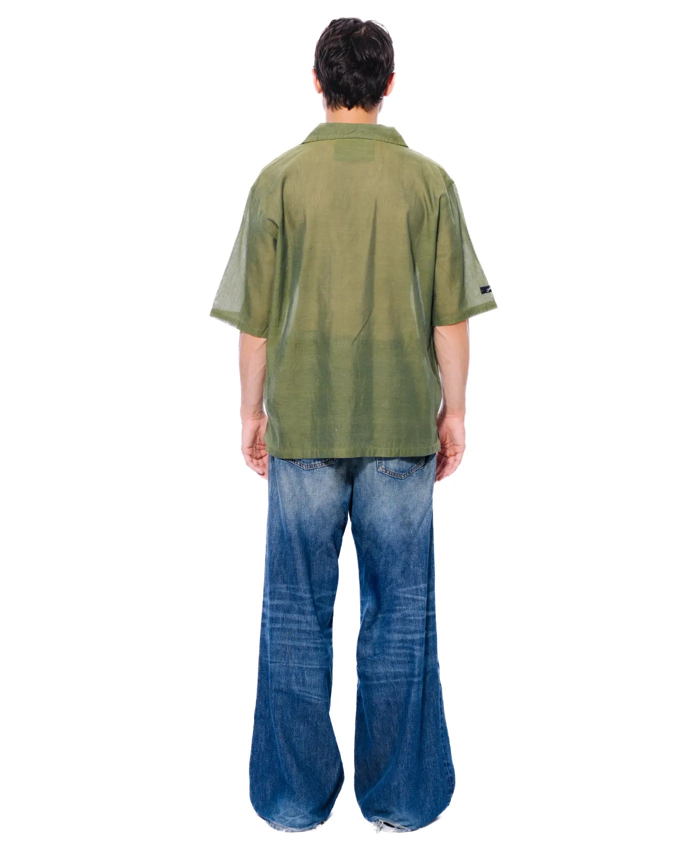 Naqees Green Mehndi Button Down Shirt - CULT - haider