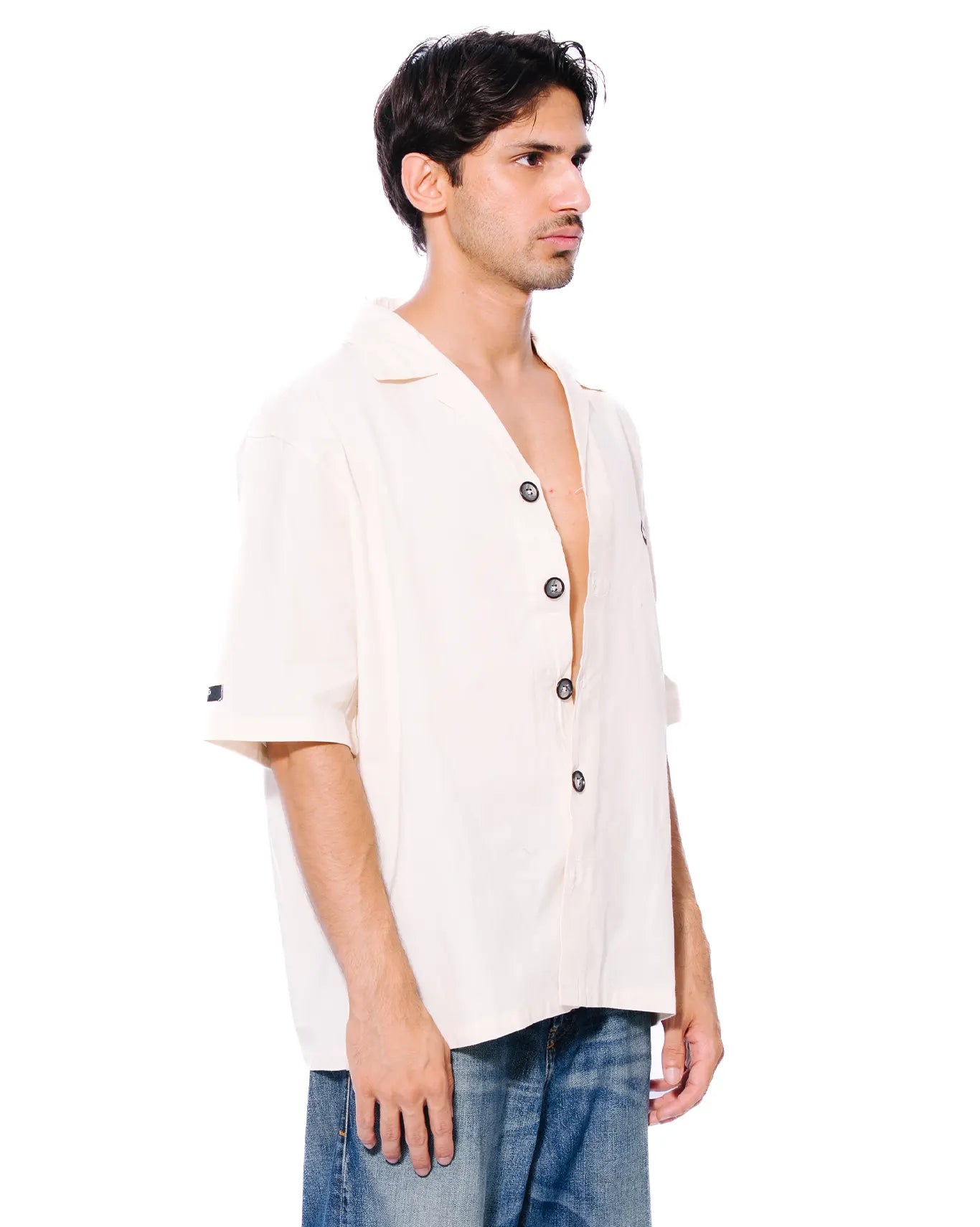 Naqees Off White Off White Button Down Shirt - CULT - haider
