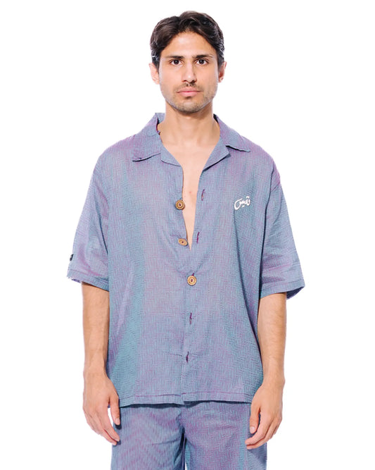 Naqees Purple Button Down Shirt Cult Store