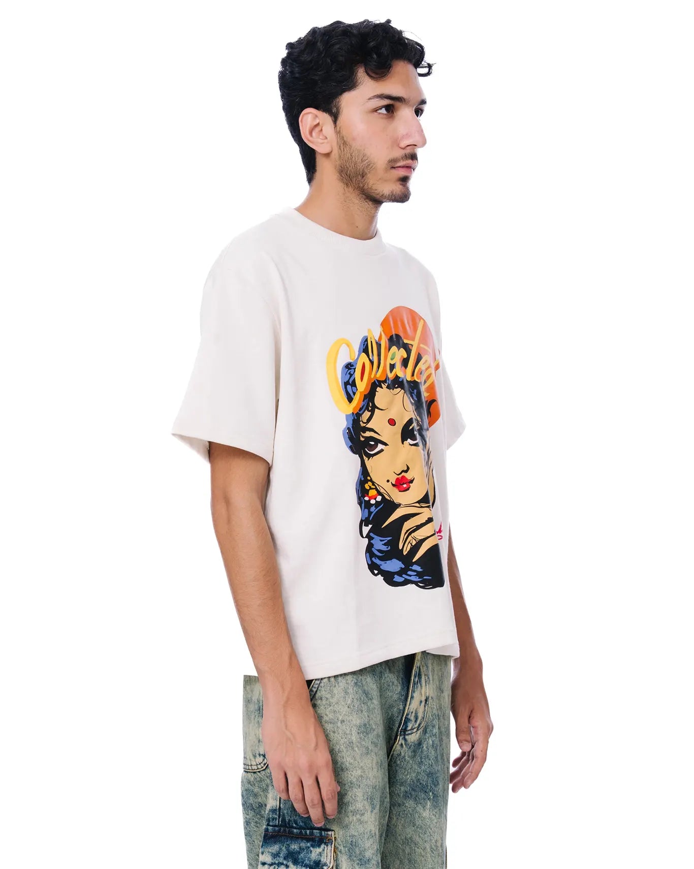 Orange Chandni Graphic T-Shirt