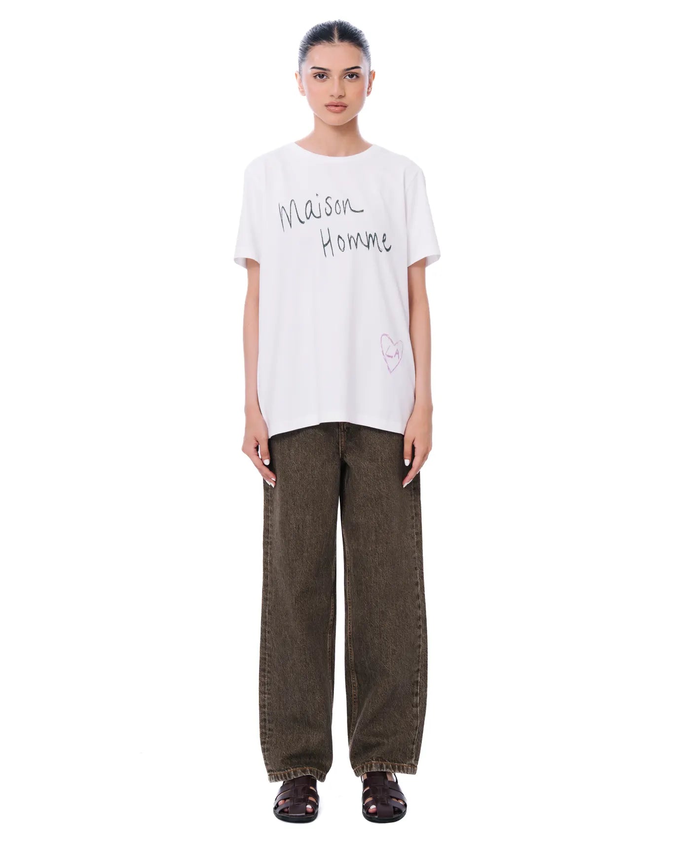 Osami White Maison Homme Graphic Tee