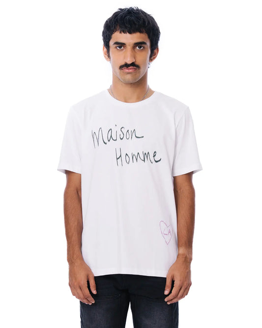 Osami White Maison Homme Graphic Tee