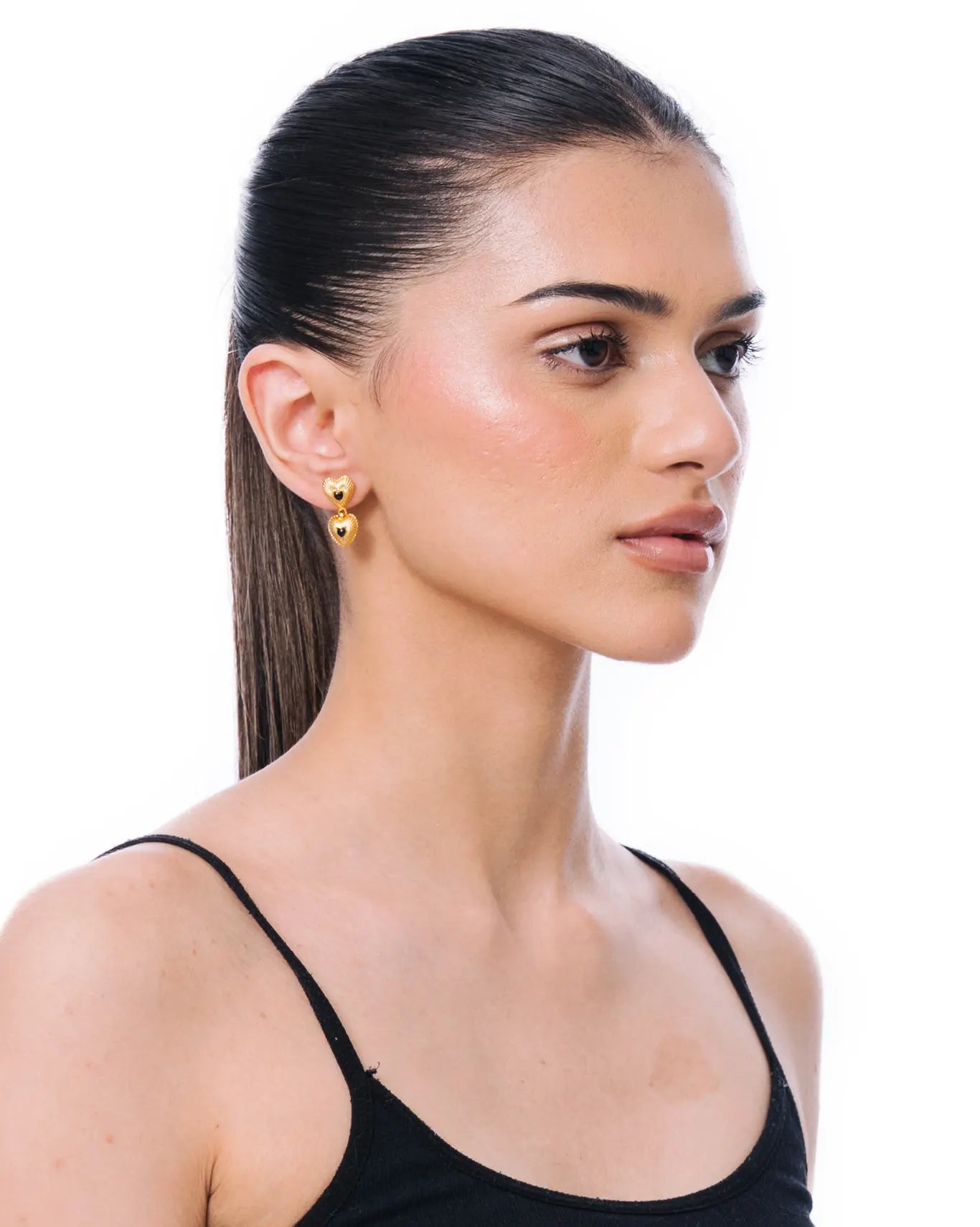 Project 1959 Gold Bird Heart Earrings cult store pk