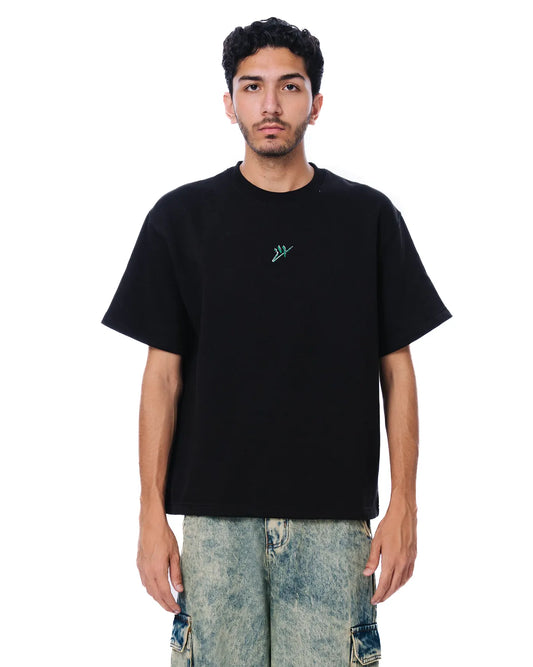 Raa-ay Black Oversized T-Shirt