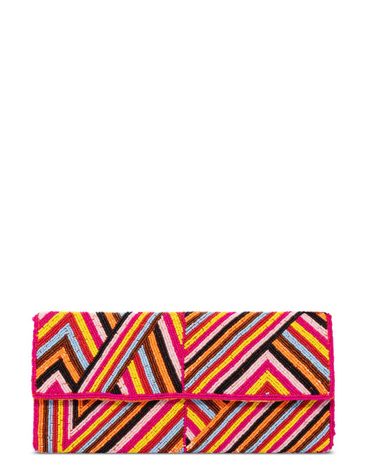 Sitarey Funky Pink Large Clutch Cult Store PK 