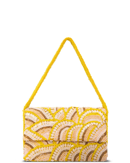Sitarey Yellow Radiant Arches Box Bag Cult Khi Handbags 