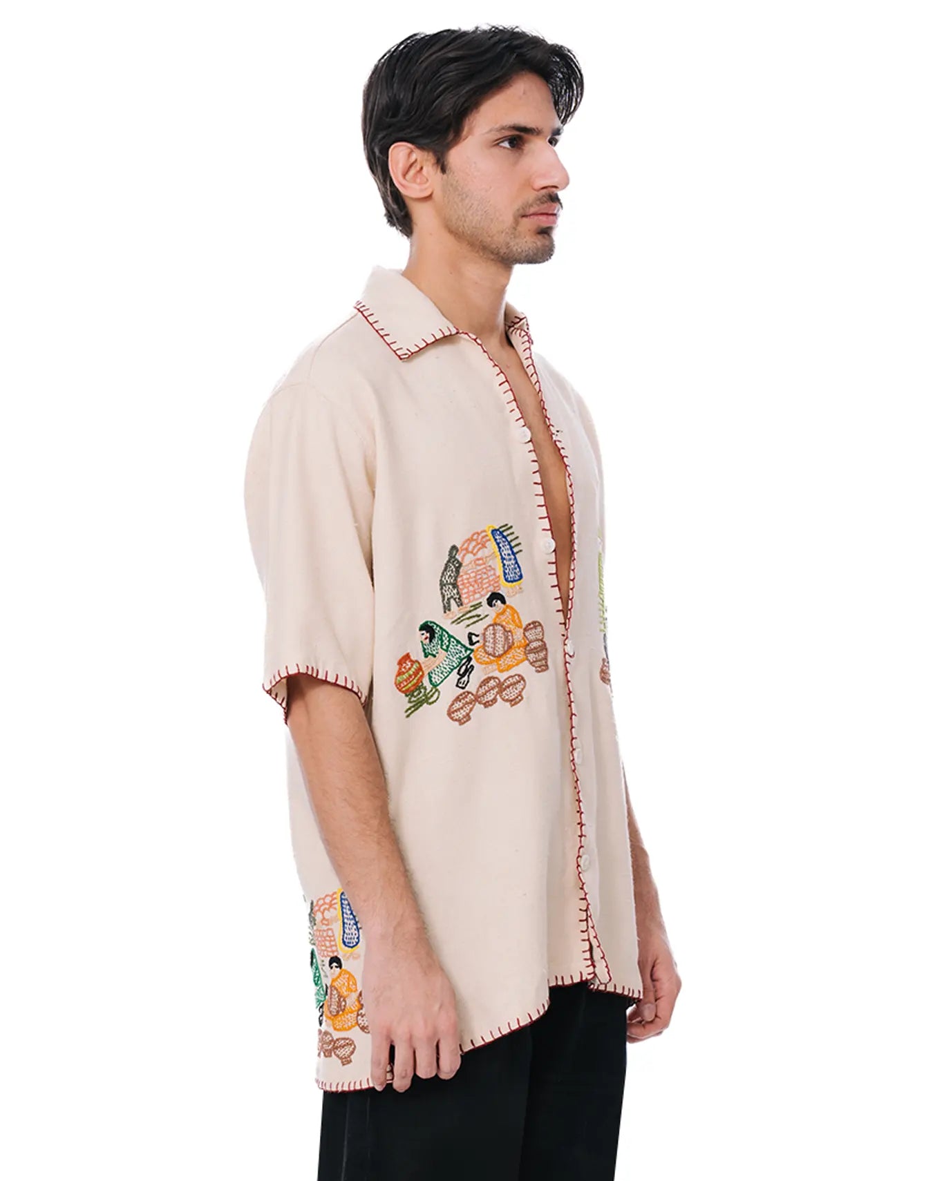 The Artisans Shirt in cream cult store karachi 2