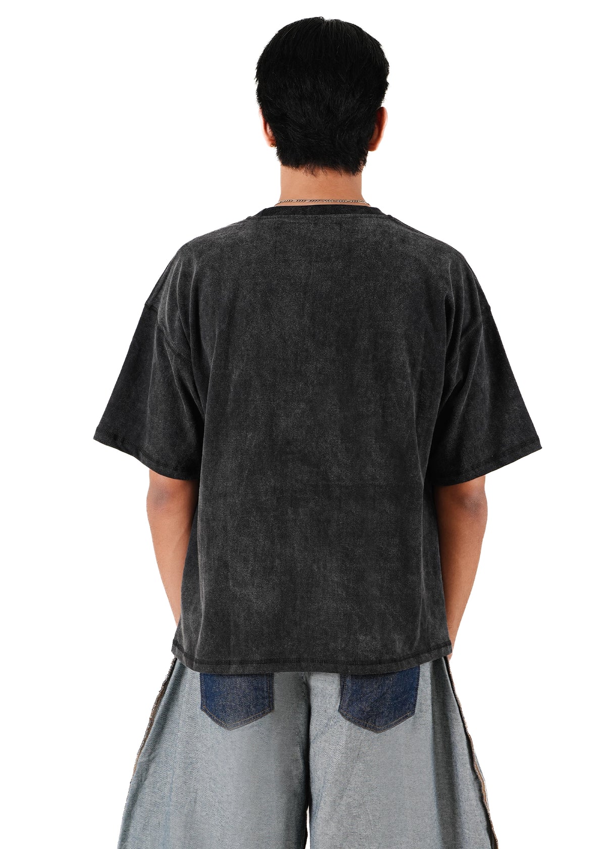 Love Closely Charcoal Charcoal Cropped T-Shirt - Karachi - CULT - haider