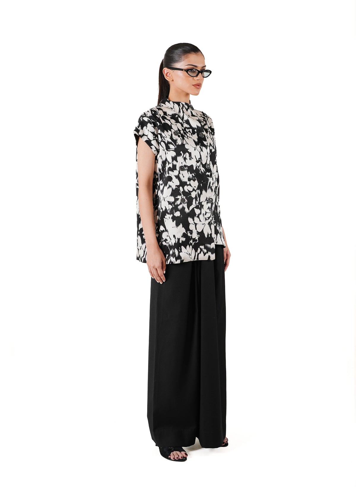 Baro Studio M Floral Hostess Top - CULT - haider