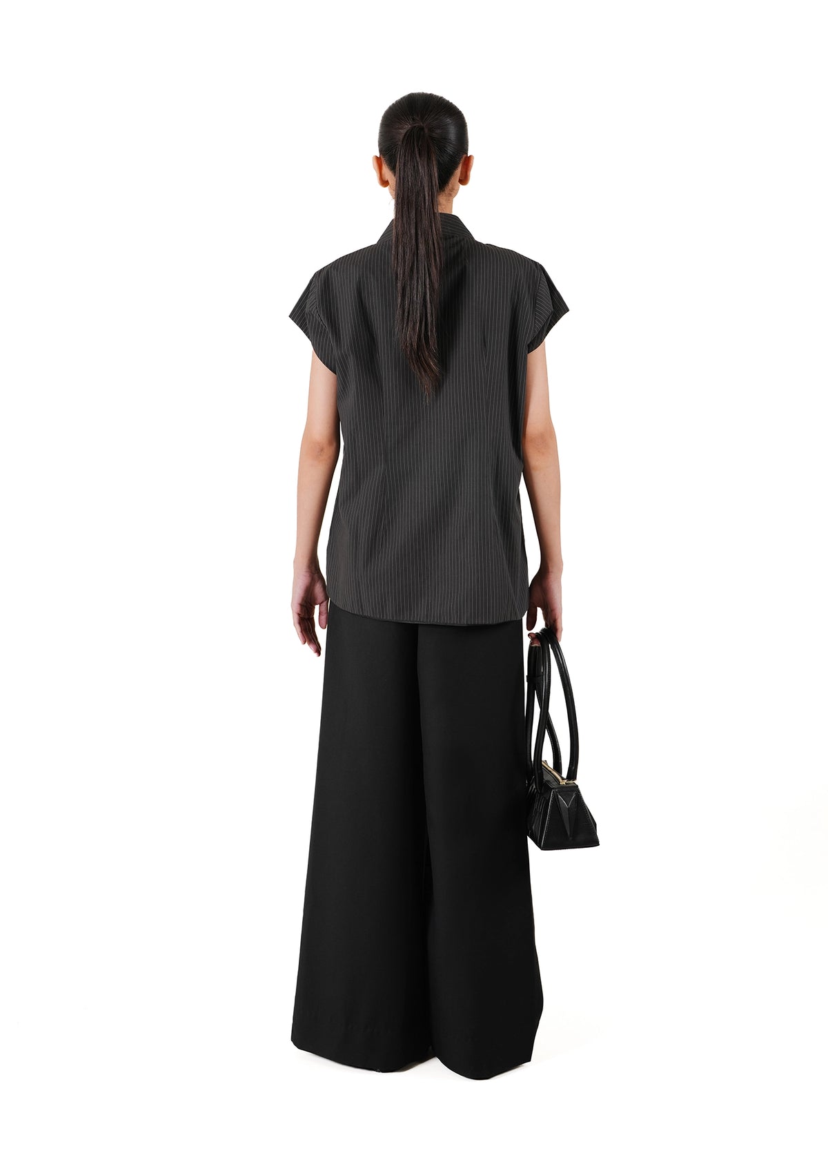 Baro Studio Pinstripe Pinstripe Hostess Top - CULT - haider