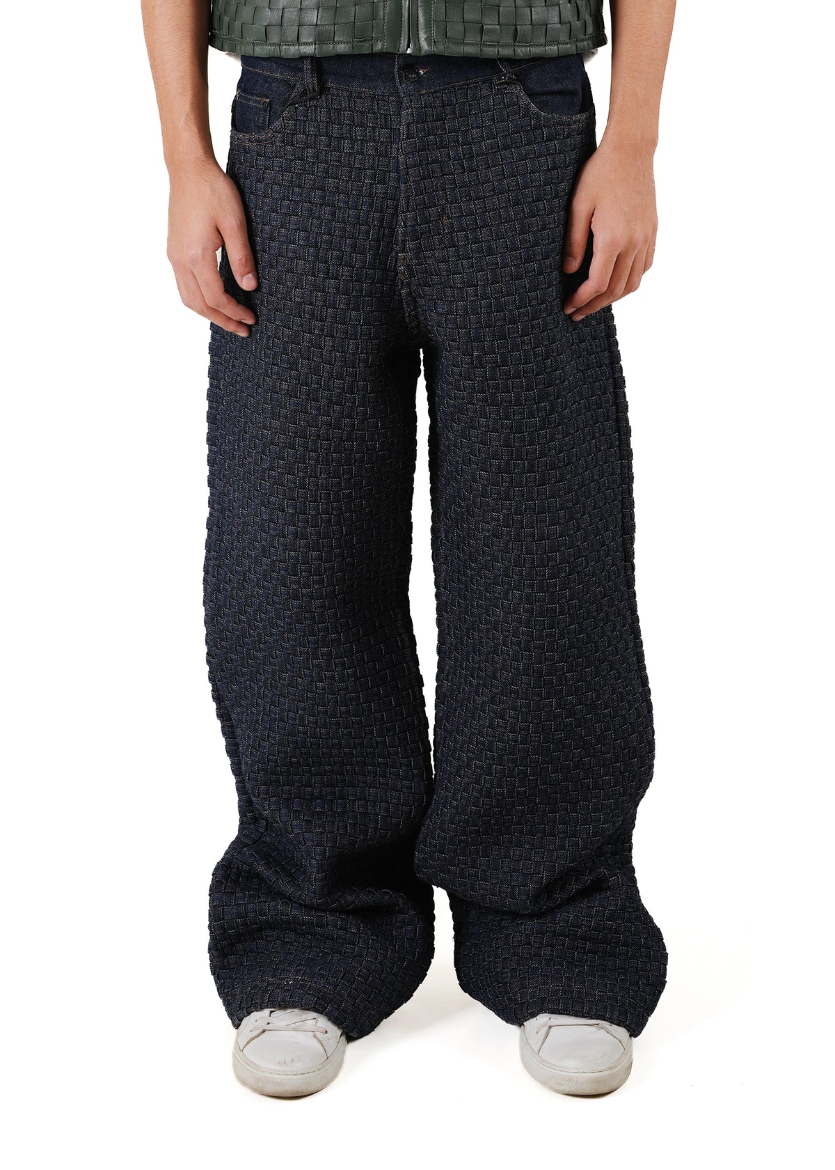 Dreams of Arthur Blue Hand Braided Flare Denim - CULT