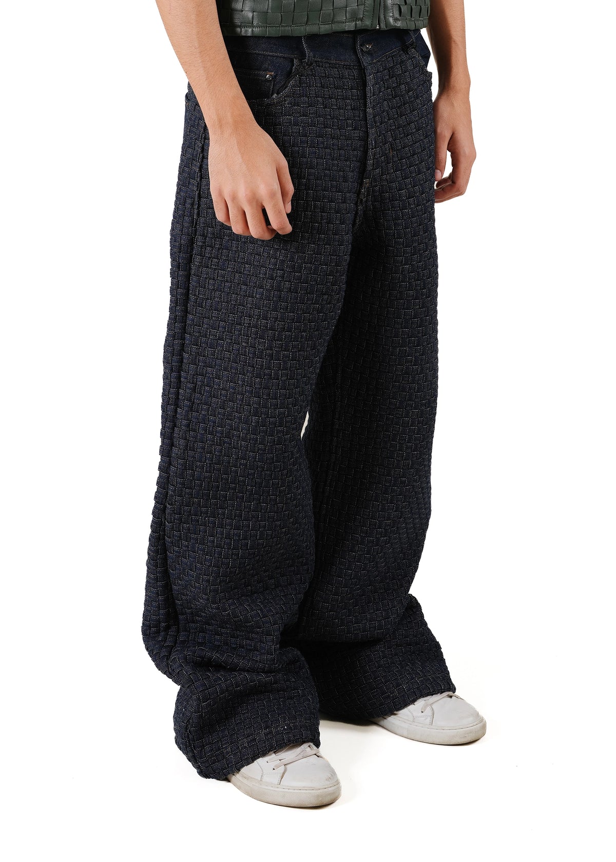 Dreams of Arthur Blue Hand Braided Flare Denim - CULT