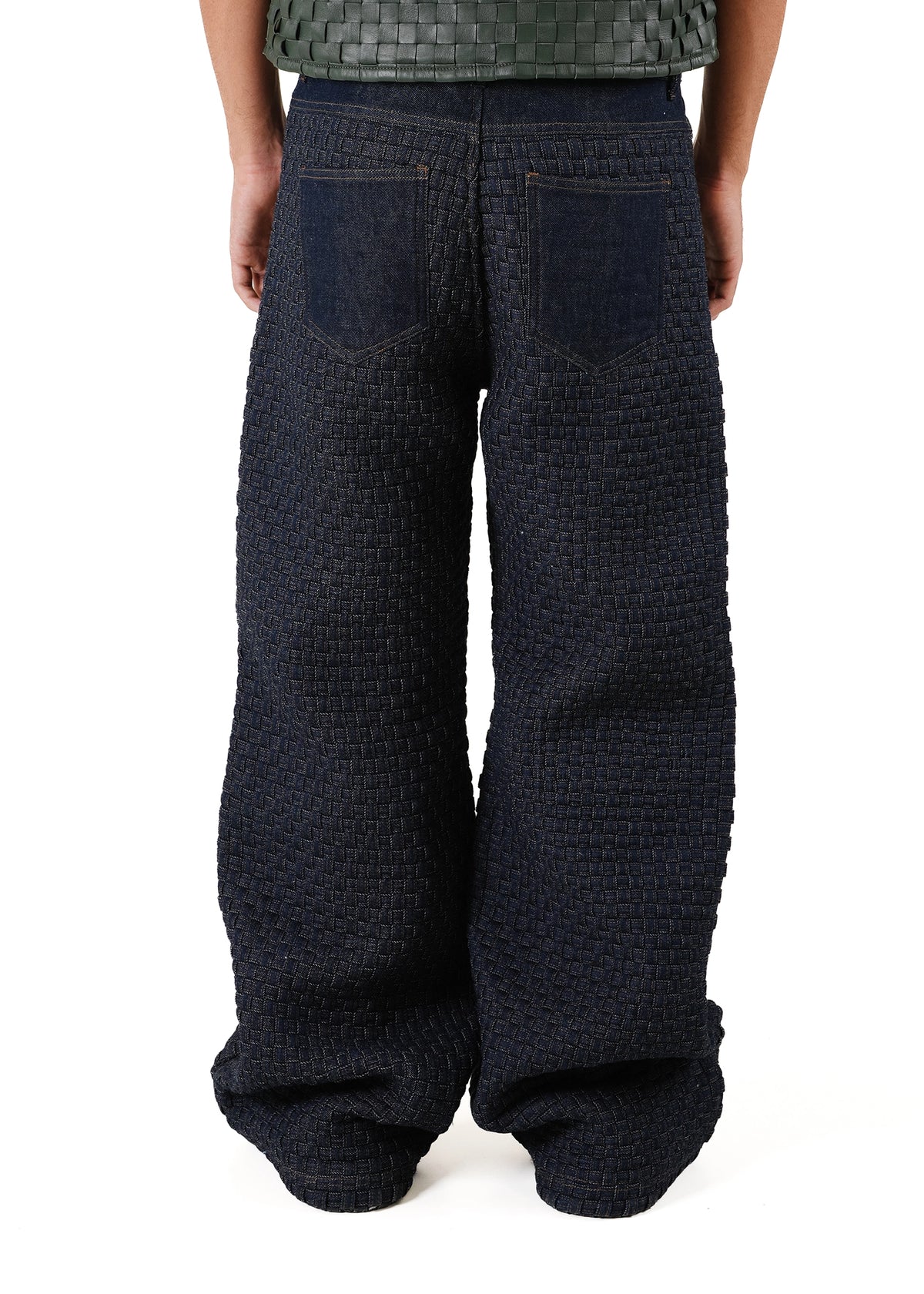 Dreams of Arthur Blue Hand Braided Flare Denim - CULT