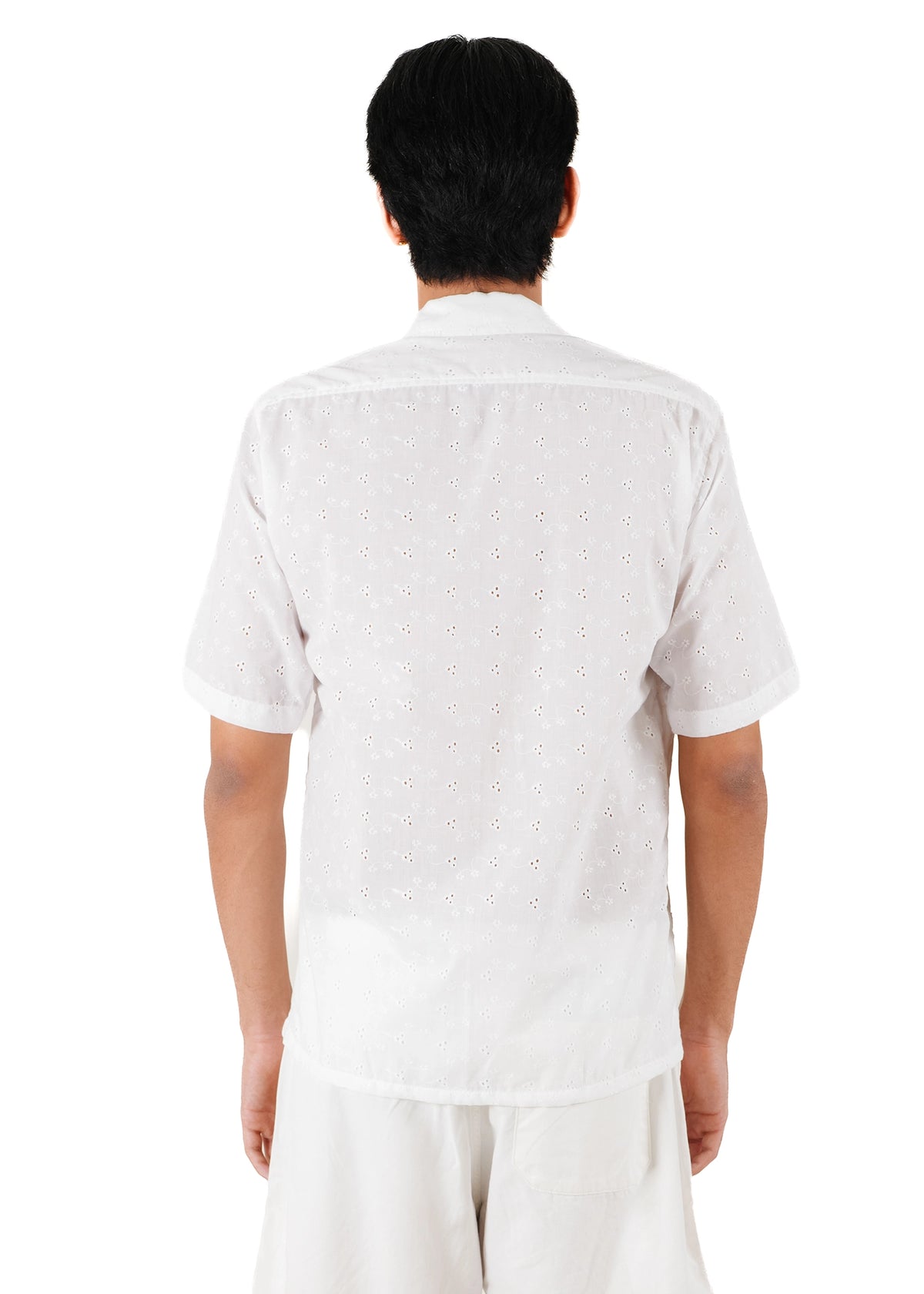Another Sect White White Raha Hand Appliqued Shirt - CULT - haider