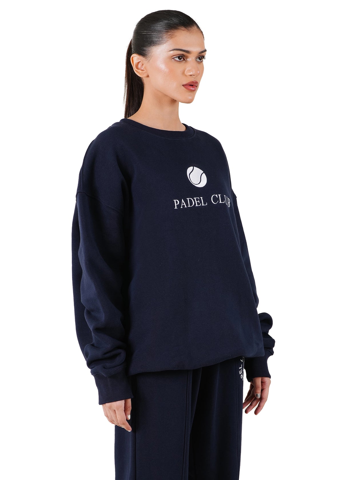 Living Fit Apparel Navy Court Club Sweatshirt - CULT - haider