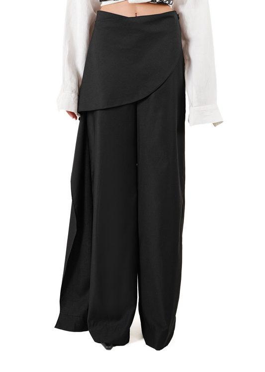 Black Sidenote Pants