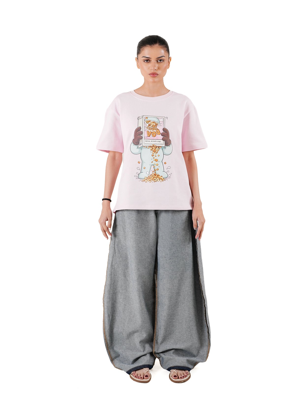 Dreams of Arthur Pink Pink DOA Treats Oversized Tee - CULT - haider