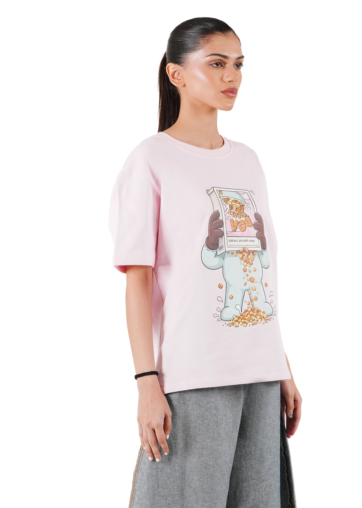 Dreams of Arthur Pink Pink DOA Treats Oversized Tee - CULT - haider