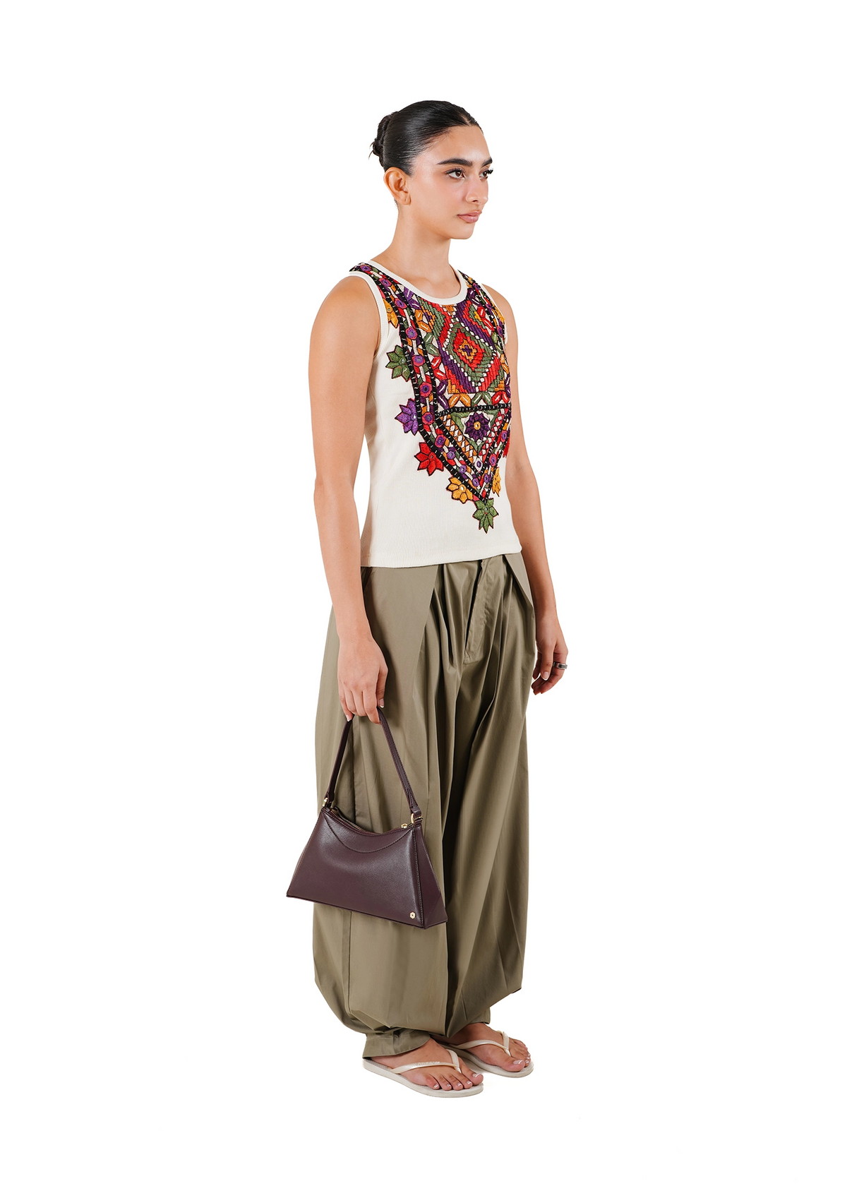Baro Studio Khaki Khaki Balloon Pant - CULT - haider