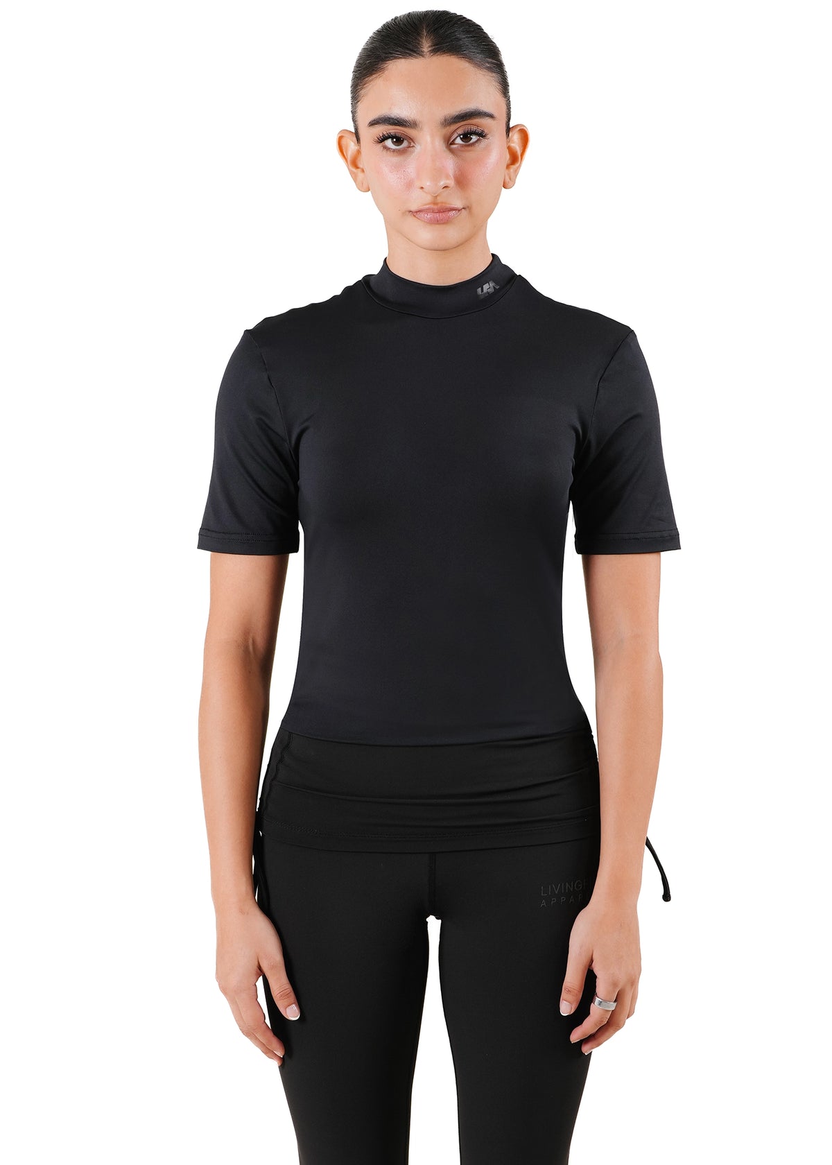 Living Fit Apparel Black Black Body Tee - CULT