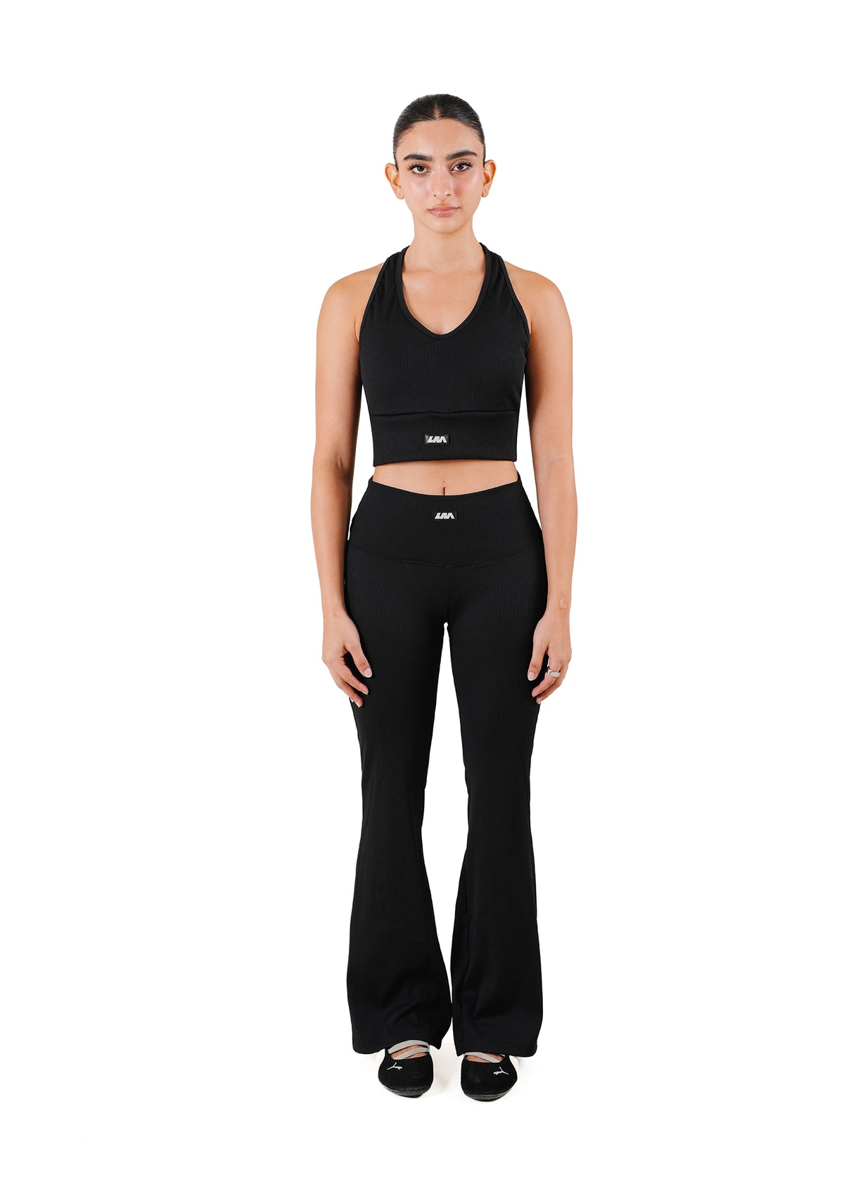 Living Fit Apparel Black Rib Movement Pants - CULT