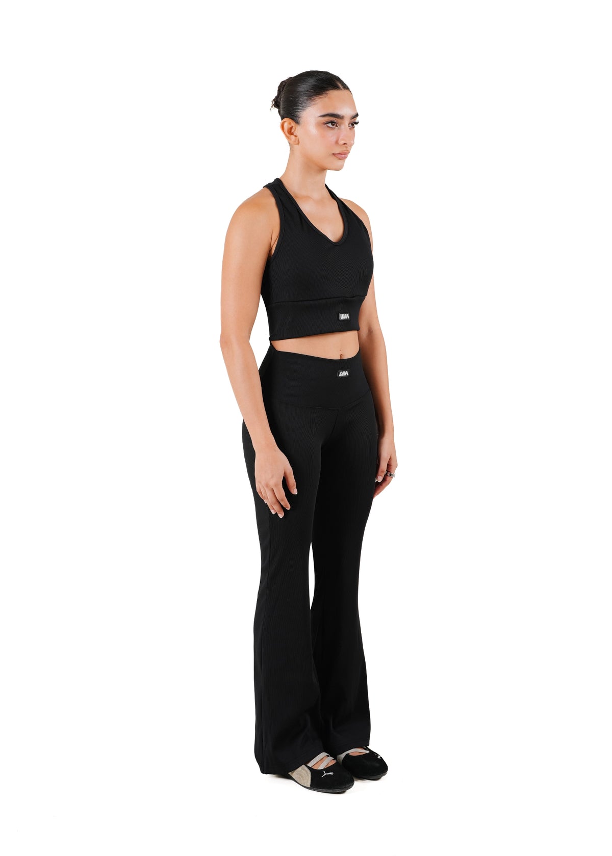 Living Fit Apparel Black Rib Movement Pants - CULT