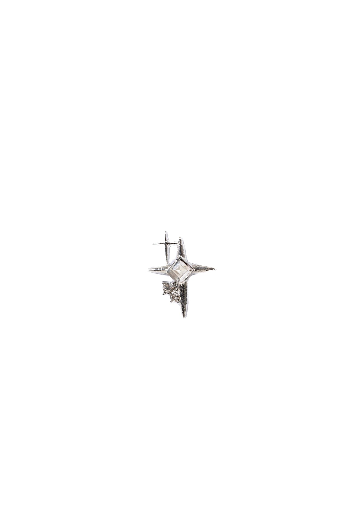 Bodjunk Silver Y2K Star Drop Earrings - CULT