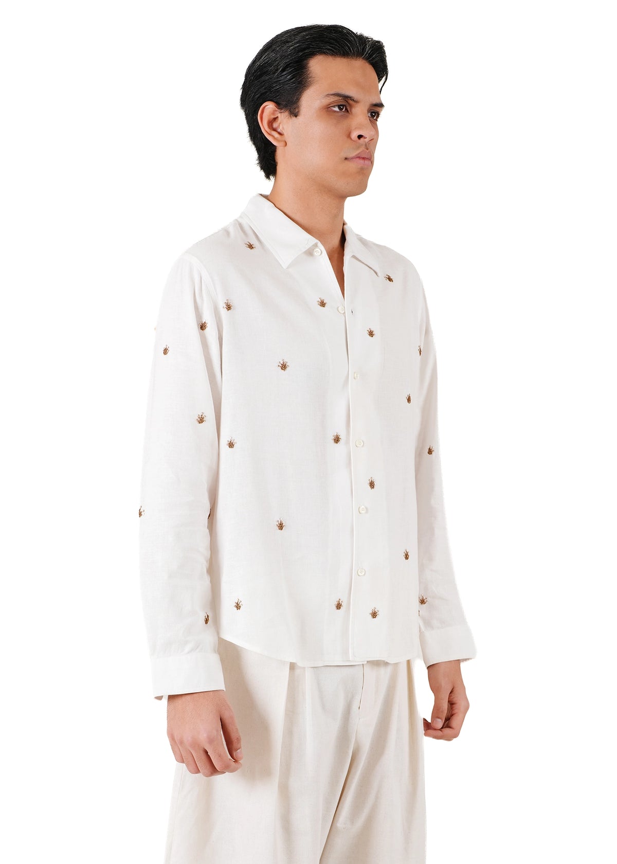 Osami White White Sahil Shirt - CULT - haider