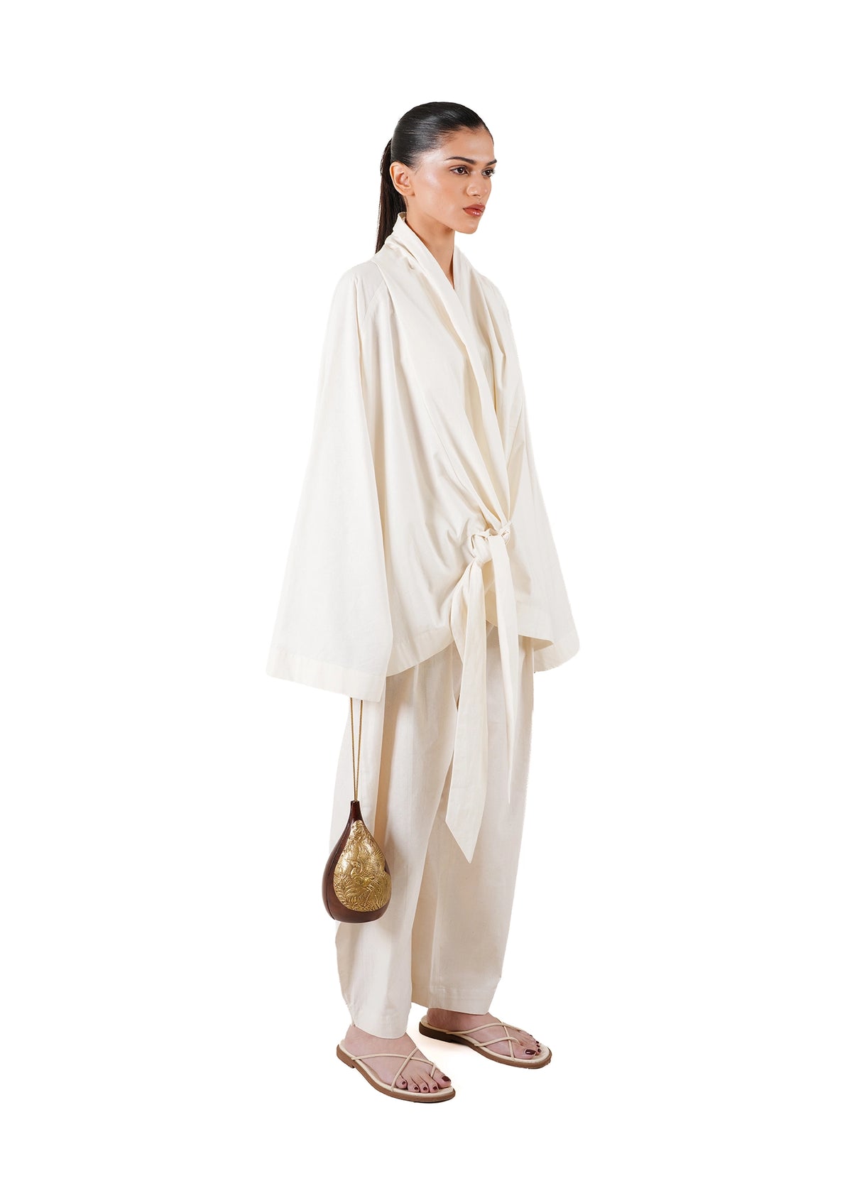 Baro Studio M Cream Kimono Top - CULT - haider