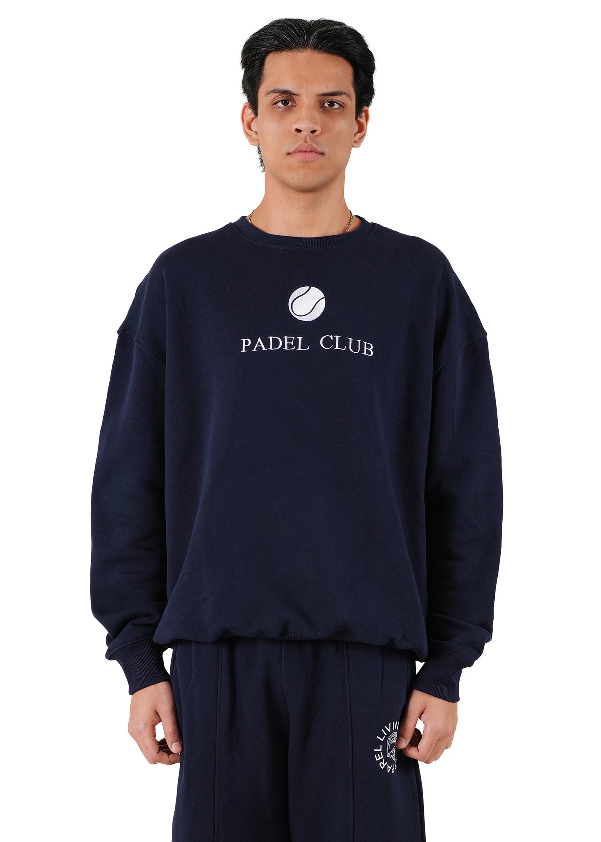 Living Fit Apparel Navy Court Club Sweatshirt - CULT