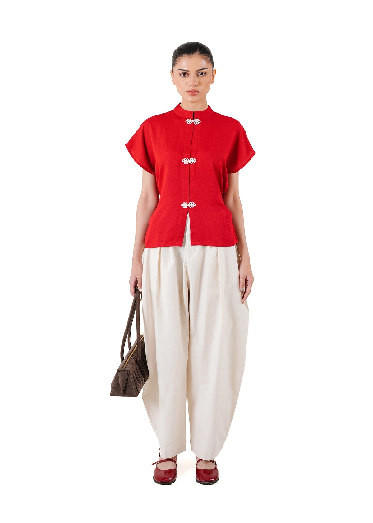 Ishq-e-Amore Red Red Mini Zara Top - CULT