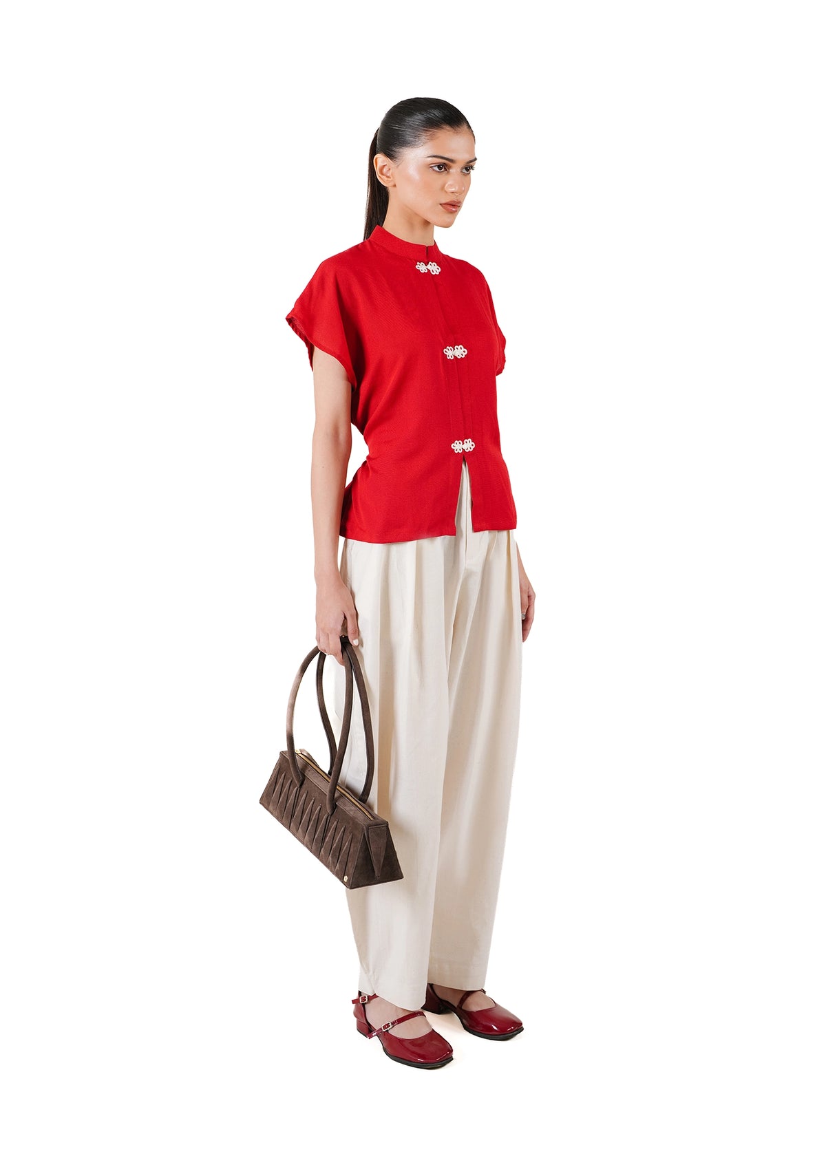 Ishq-e-Amore Red Red Mini Zara Top - CULT - haider