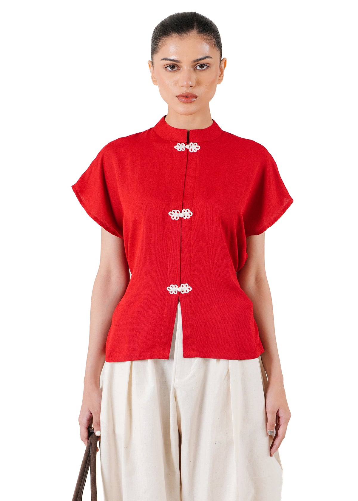 Ishq-e-Amore Red Red Mini Zara Top - CULT - haider