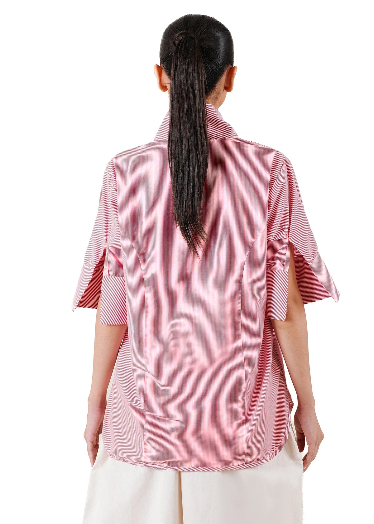 Baro Studio Red Red High Collar Shirt - CULT - haider