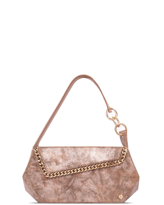 Warp Baguette Whipstitch Mink Lizard Cult store handbags