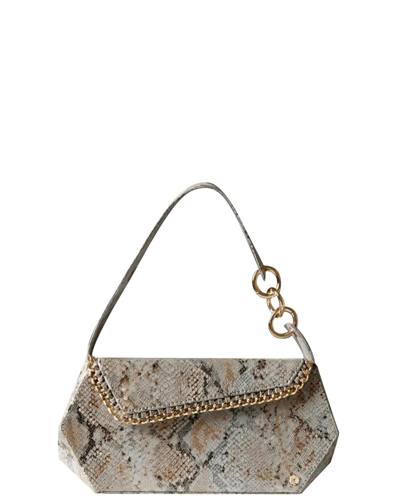 Warp Blue Baguette Whipstitch Smokey Snake Bag