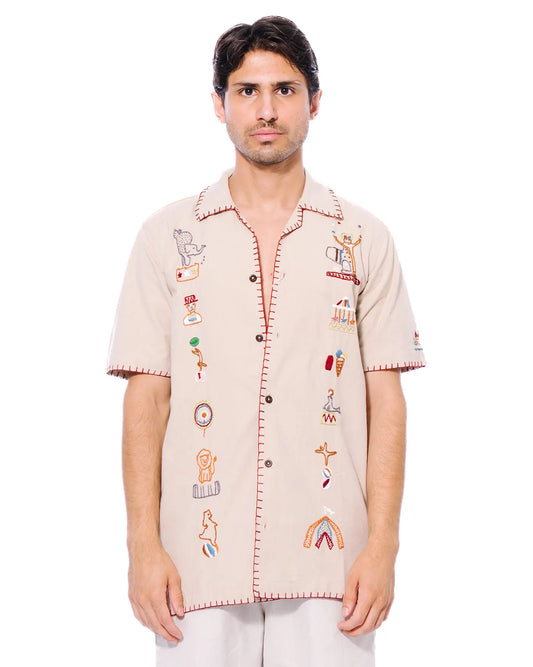 Wear Oga Beige Circus Shirt Cult Store Pakistan