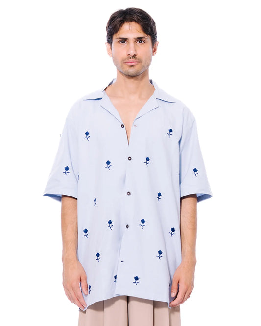 Wear Oga Blue Rose Shirt Cult Khi