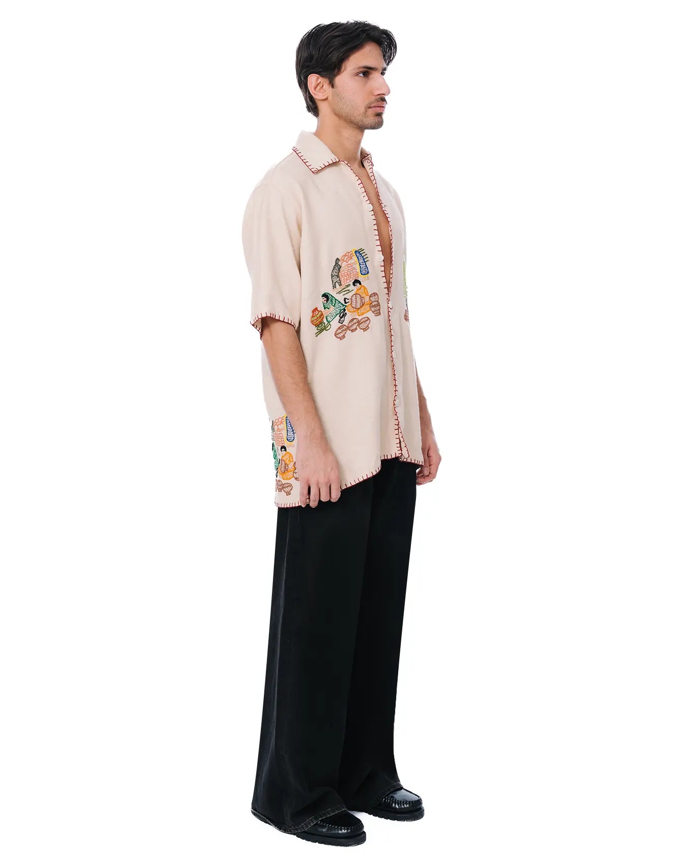 Wear Oga The Artisans Shirt in cream cult store karachi 4