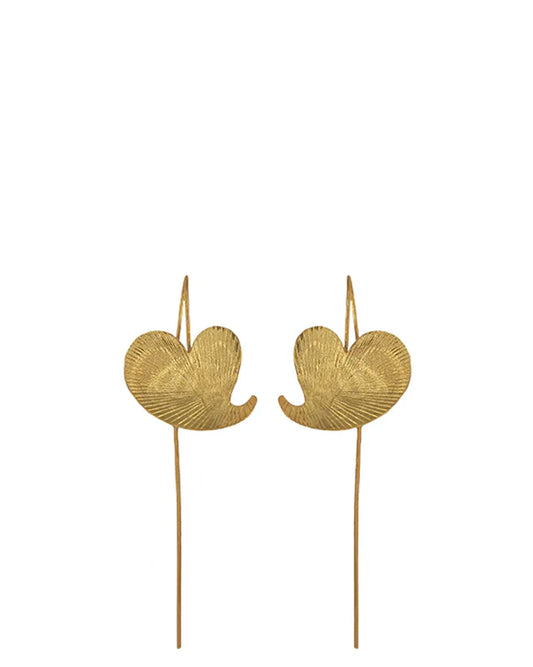 amna_shariff_Gold_Plated_Textured_Leaf_Earrings_cult_store_women_jewellery