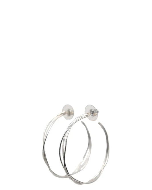 amna shariff Silver Double Wire Hoops earrings jewellery